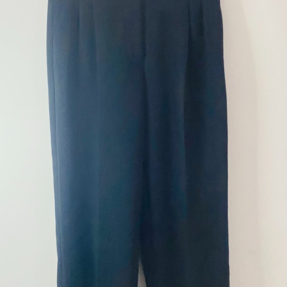 Wilfred Pleated Trousers — Tailored Poise in Deep Charcoal (Size 6) - Picture 10 of 13